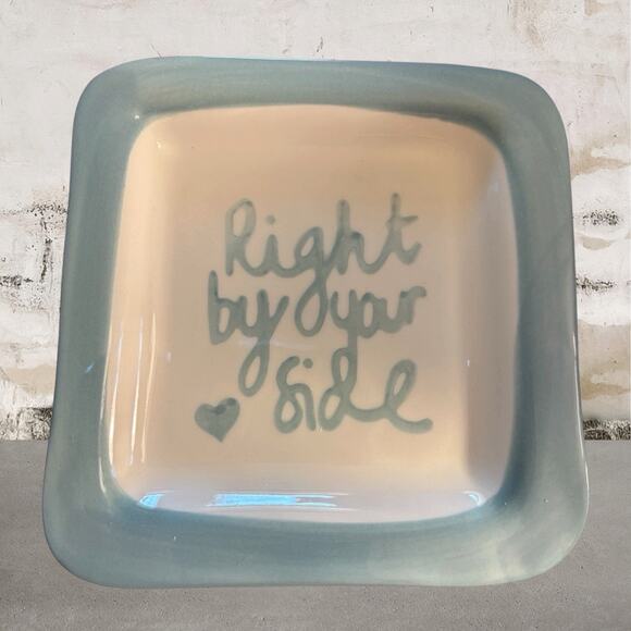 Anthropologie Other - Anthropologie L & Clay Trinket Dish in Blue & Ivory NIB